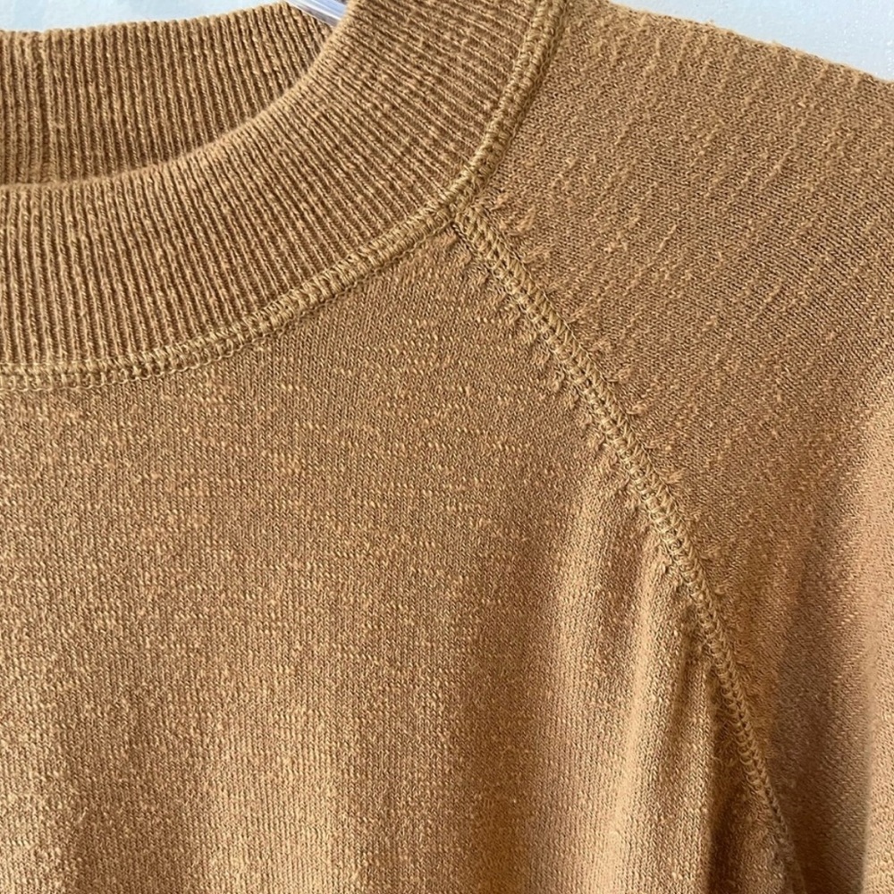 Madewell Camel Brown Mockneck Pullover Sweater - Picture 4 of 6